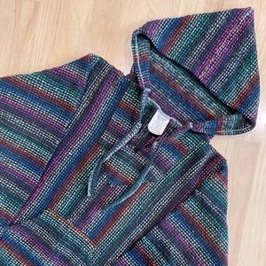 multicolored baja hoodie
